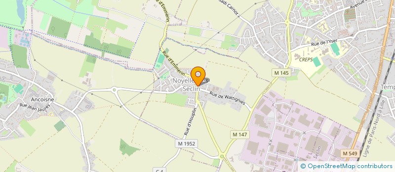 localisation de l'entreprise SCI DEFIMMO  NOYELLES-LES-SECLIN