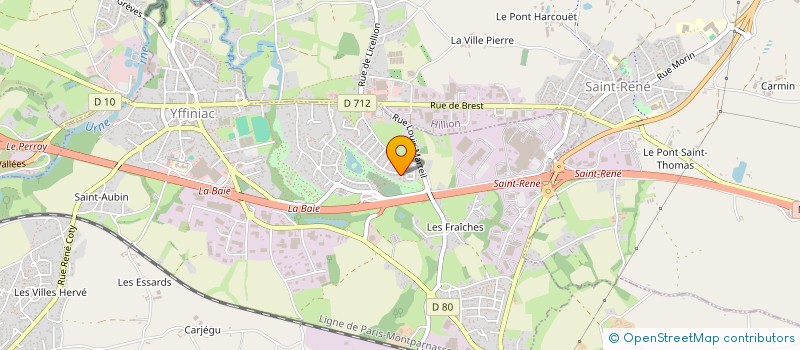 localisation de l'entreprise SCI DEFIN  YFFINIAC