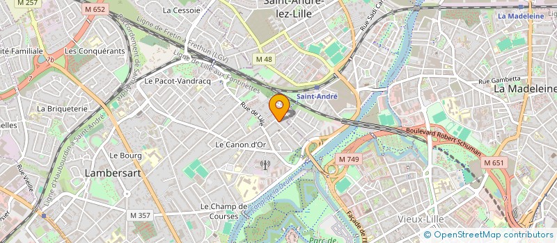 localisation de l'entreprise SCI DEFINITIVE à LAMBERSART