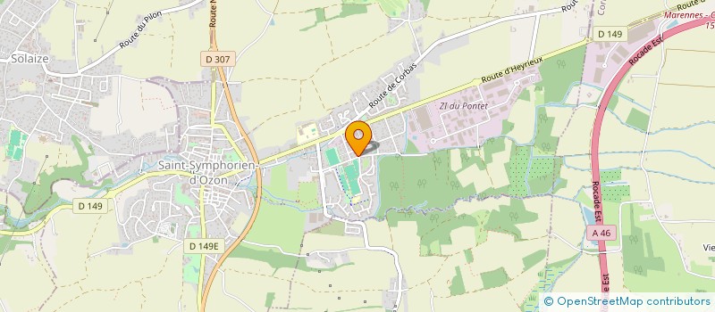 localisation de l'entreprise SCI DEFIX 69360  SAINT-SYMPHORIEN-D'OZON