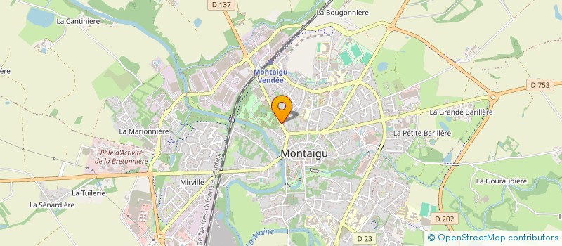 localisation de l'entreprise SCI DEFIX à MONTAIGU-VENDEE