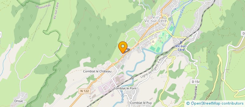localisation de l'entreprise SCI DEFLISQUE à VIC-SUR-CERE