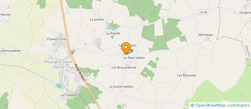 localisation de l'entreprise SCI DEFORGES FAMILY à POULIGNY-SAINT-PIERRE
