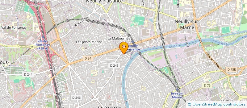 localisation de l'entreprise SCI DEFOSSEZ GEORGIADIS  LE PERREUX-SUR-MARNE