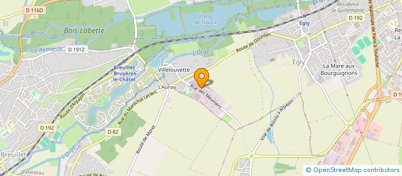 localisation de l'entreprise SCI DEFRANCE  EGLY