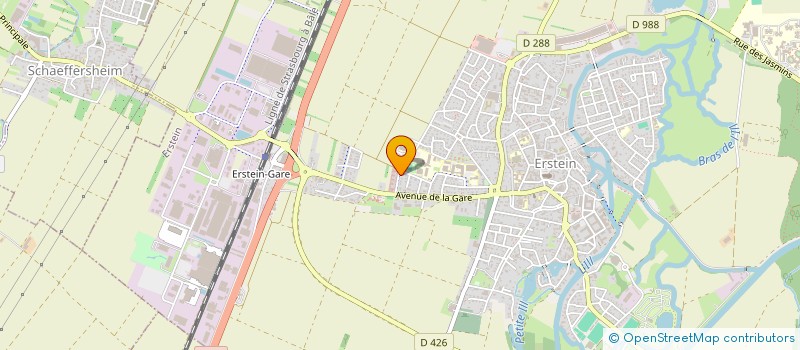 localisation de l'entreprise SCI DEFRANCE N2  ERSTEIN