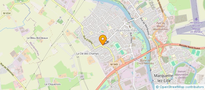 localisation de l'entreprise SCI DEFRANCE PARIS  WAMBRECHIES