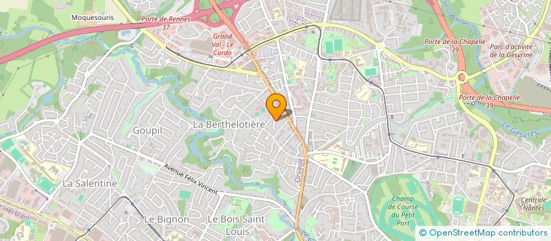 localisation de l'entreprise SCI DEFY à ORVAULT