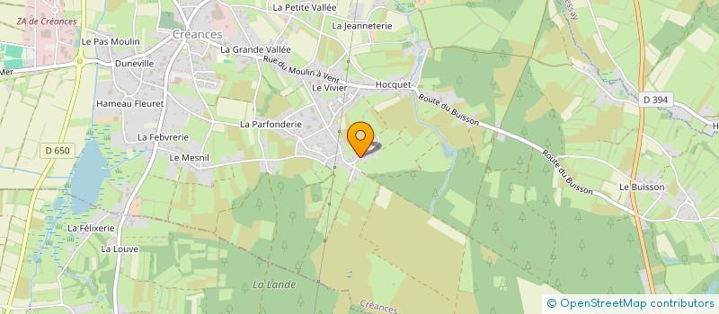 localisation de l'entreprise SCI DEG à CREANCES