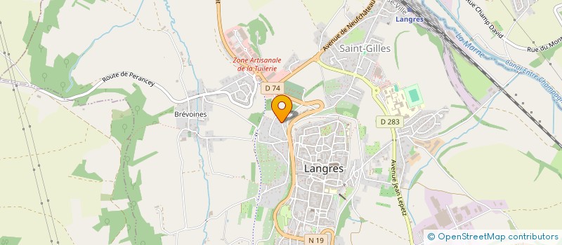 localisation de l'entreprise SCI DEGA à LANGRES