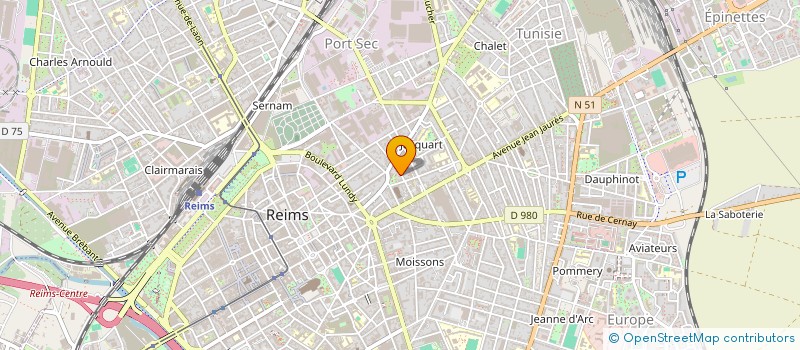 localisation de l'entreprise SCI DEGERMANN à REIMS