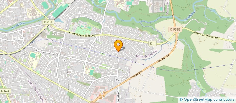 localisation de l'entreprise SCI DEGINVEST à MONT-DE-MARSAN