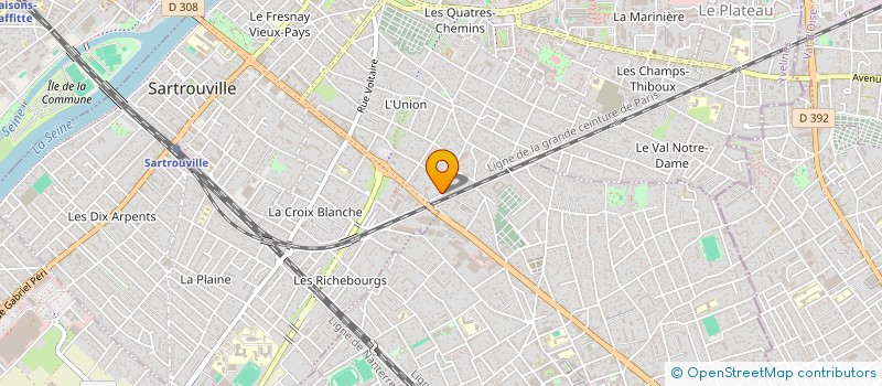 localisation de l'entreprise SCI DEGIRMEN  SARTROUVILLE