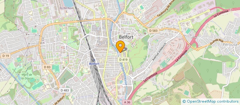 localisation de l'entreprise SCI DEGOMBERT  BELFORT