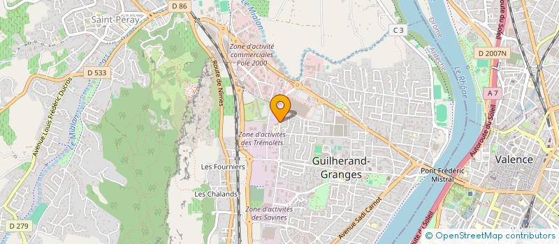 localisation de l'entreprise SCI DEGOT LAURIER à GUILHERAND-GRANGES