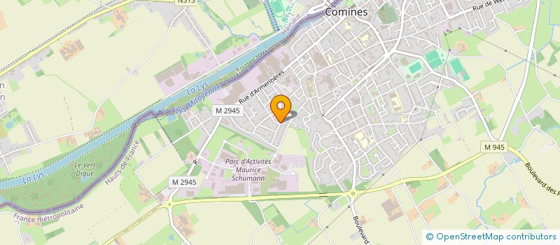 localisation de l'entreprise SCI DEGREEF  COMINES