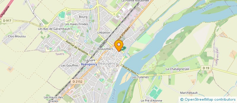 localisation de l'entreprise SCI DEGRES  BEAUGENCY
