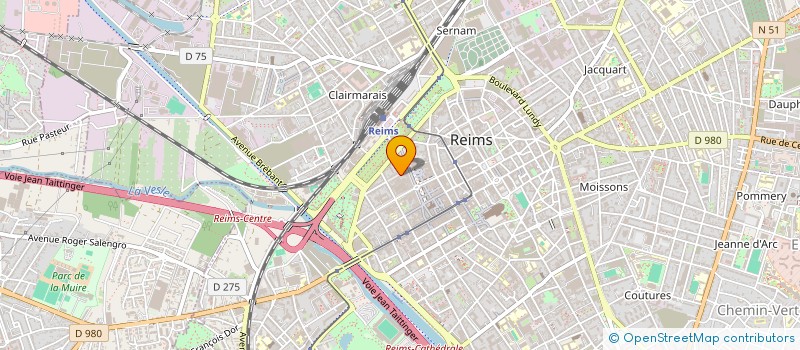 localisation de l'entreprise SCI DEHAS  REIMS