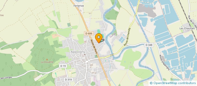 localisation de l'entreprise SCI DEHON  APPOIGNY