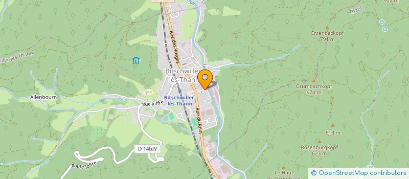 localisation de l'entreprise SCI DEJA  BITSCHWILLER-LES-THANN