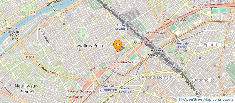 localisation de l'entreprise SCI DEJAR à LEVALLOIS-PERRET