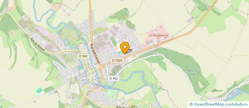 localisation de l'entreprise SCI DEJARDIN  GUISE