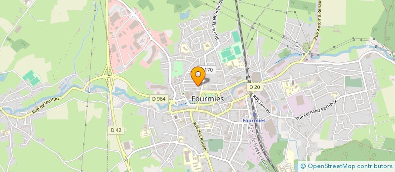 localisation de l'entreprise SCI DEJARDIN  FOURMIES