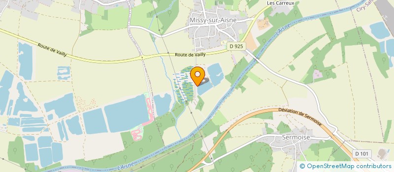 localisation de l'entreprise SCI DEJARDIN  MISSY-SUR-AISNE