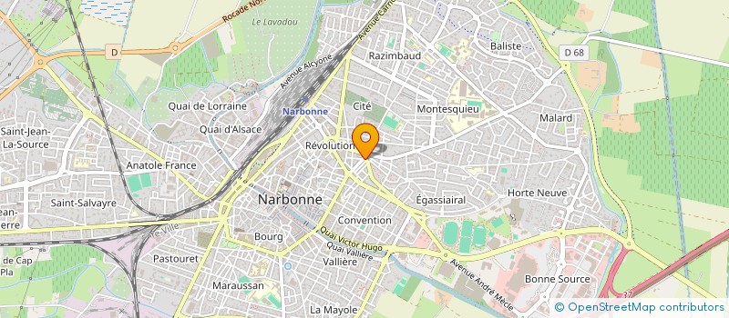 localisation de l'entreprise SCI DEJEAN IMMOBILIER à NARBONNE
