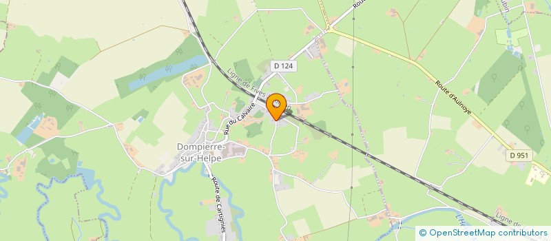 localisation de l'entreprise SCI DEJONGHE  DOMPIERRE-SUR-HELPE
