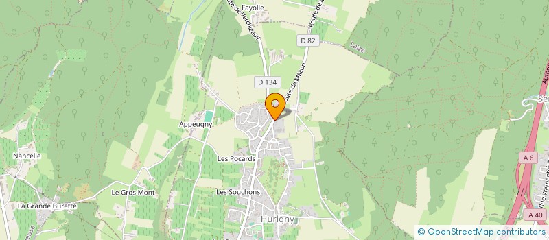 localisation de l'entreprise SCI DEJOUR  HURIGNY