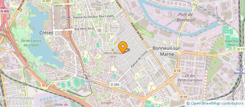 localisation de l'entreprise SCI DEKA à BONNEUIL-SUR-MARNE