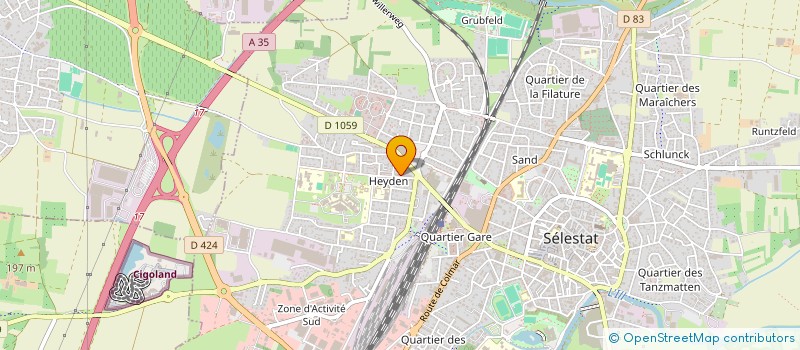 localisation de l'entreprise SCI DEKA  SELESTAT