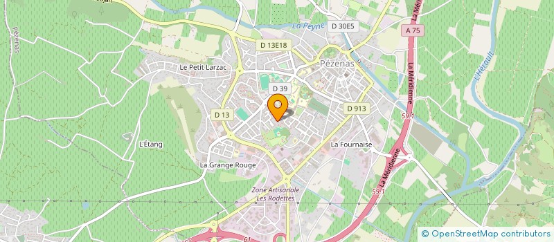 localisation de l'entreprise SCI DEKE  PEZENAS