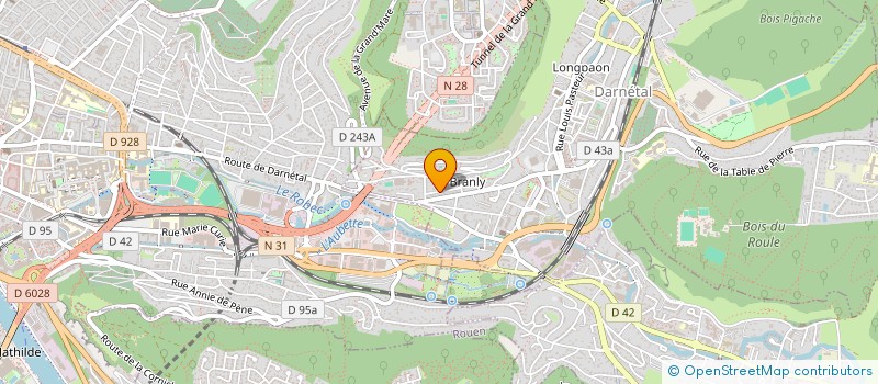 localisation de l'entreprise SCI DEKLINE  DARNETAL