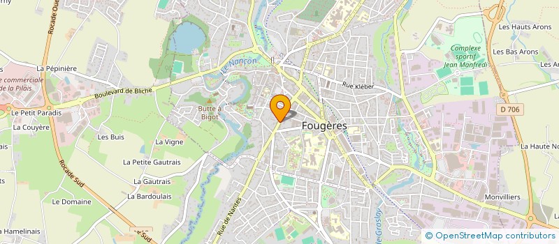 localisation de l'entreprise SCI DEKOFF  FOUGERES