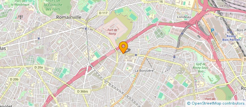 localisation de l'entreprise SCI DEL à NOISY-LE-SEC