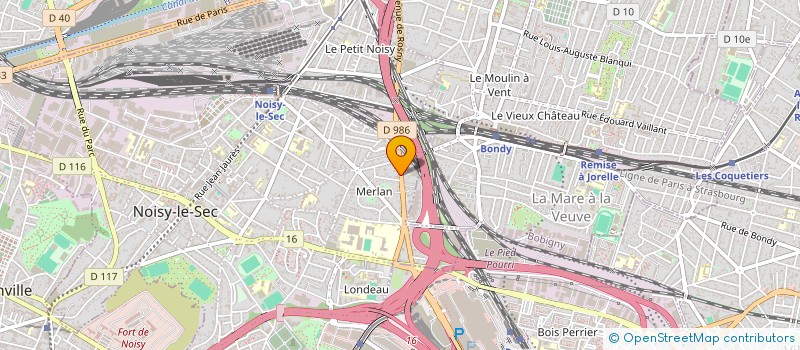 localisation de l'entreprise SCI DEL à NOISY-LE-SEC