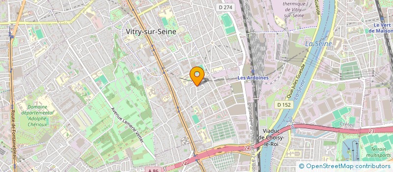 localisation de l'entreprise SCI DEL COLLE  VITRY-SUR-SEINE