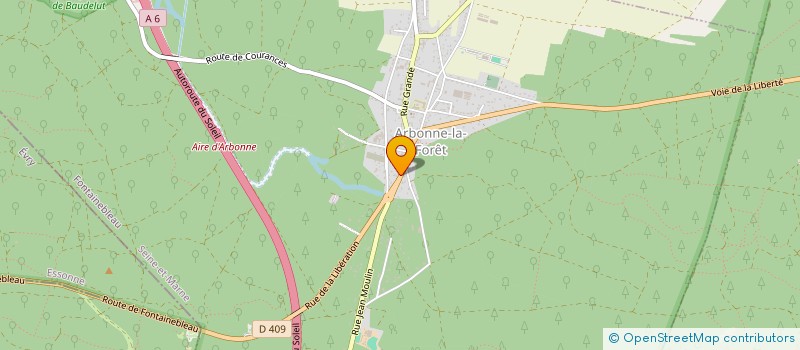 localisation de l'entreprise SCI DEL CORP  ARBONNE-LA-FORET