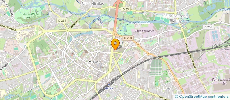 localisation de l'entreprise SCI DEL-DEG à ARRAS