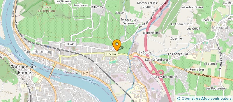 localisation de l'entreprise SCI DEL DUCA  TAIN L'HERMITAGE