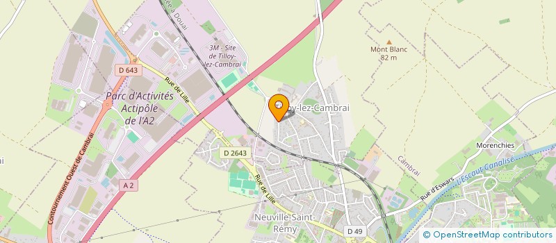 localisation de l'entreprise SCI DEL'INE  TILLOY-LEZ-CAMBRAI