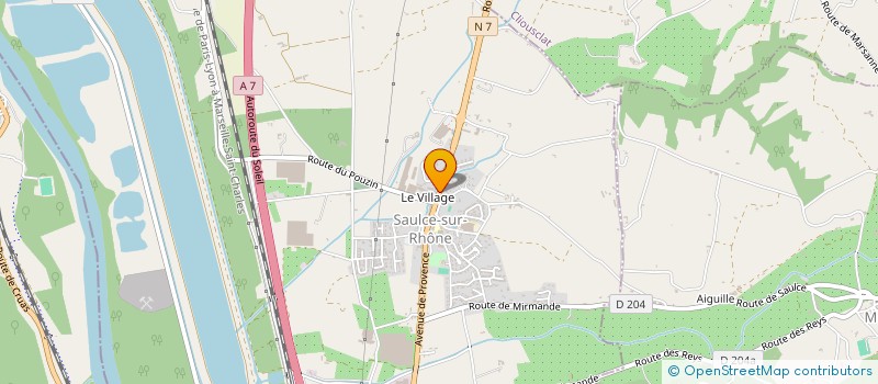 localisation de l'entreprise SCI DEL MISTRO  SAULCE-SUR-RHONE