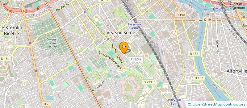 localisation de l'entreprise SCI DEL PERRON à IVRY-SUR-SEINE