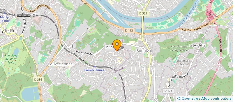 localisation de l'entreprise SCI DEL PILAR  LOUVECIENNES