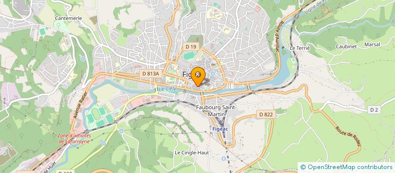 localisation de l'entreprise SCI DEL PORTEL  FIGEAC