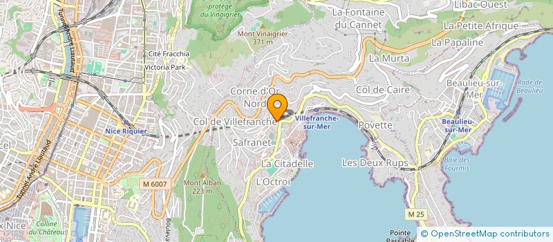 localisation de l'entreprise SCI DEL SOL  VILLEFRANCHE-SUR-MER