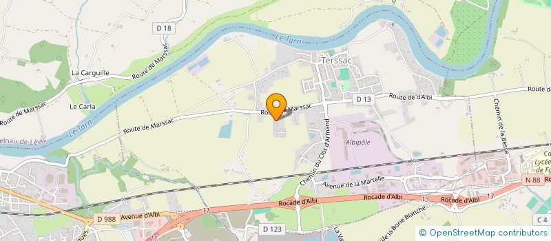 localisation de l'entreprise SCI DEL SOL  TERSSAC