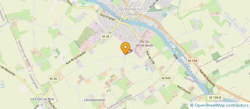 localisation de l'entreprise SCI DELABO à QUESNOY-SUR-DEULE